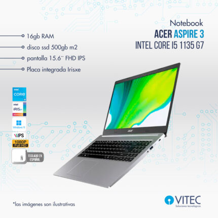 Notebook Acer Aspire 3 - Core i5 11va