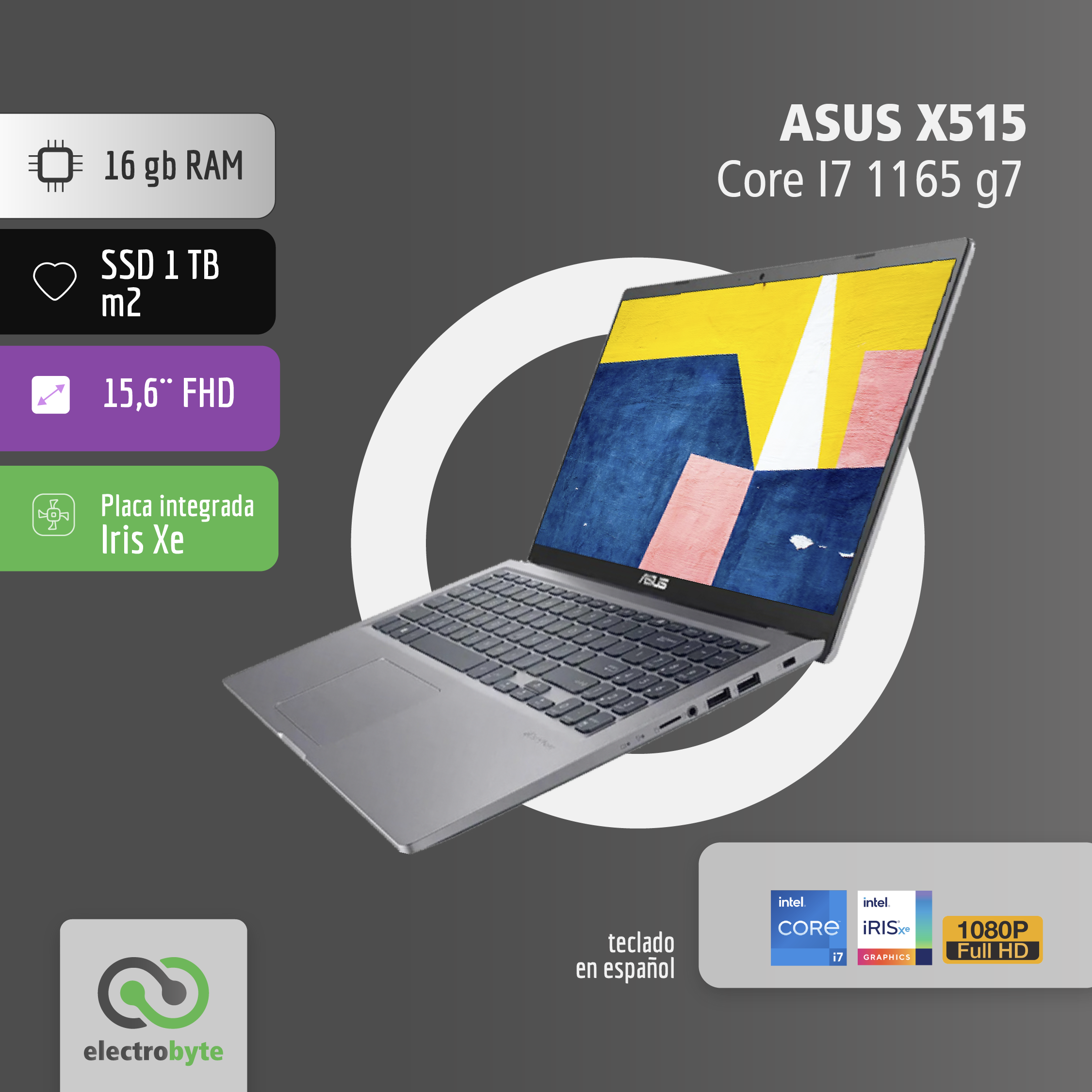 Notebook Asus X515 Core I7 11va Electrobyte