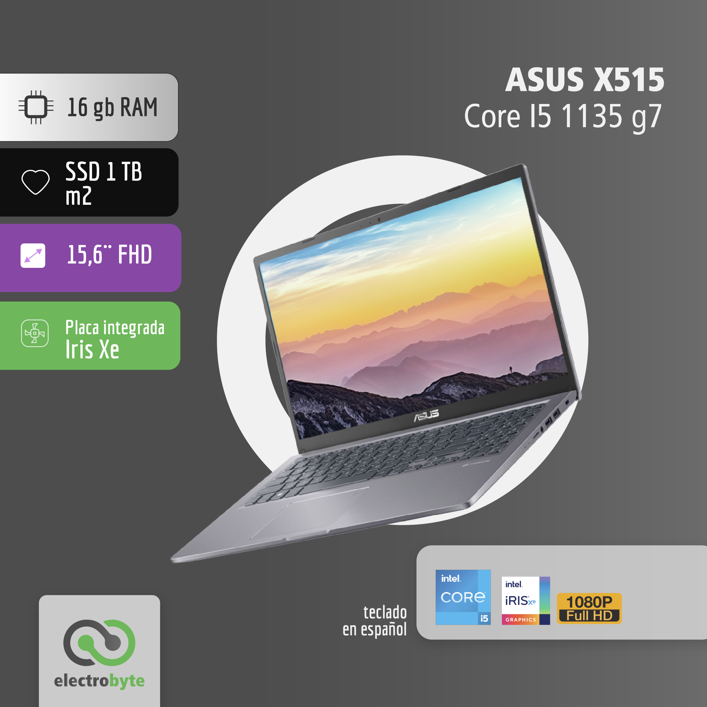 Notebook Asus X515 Core I5 11va Electrobyte