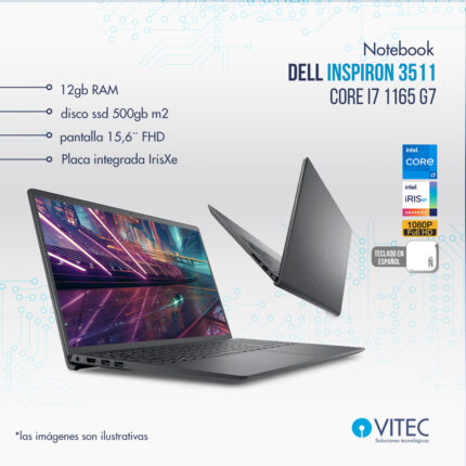 Notebook Dell INSPIRON 3511 - Core i7 11va