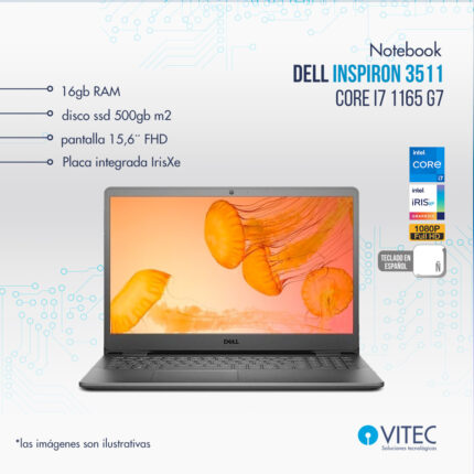 Notebook Dell INSPIRON 3511 - Core i7 11va