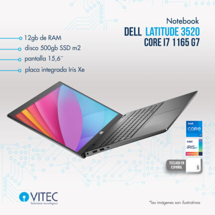 Notebook Dell LATITUDE 3520 - Core i7 11va