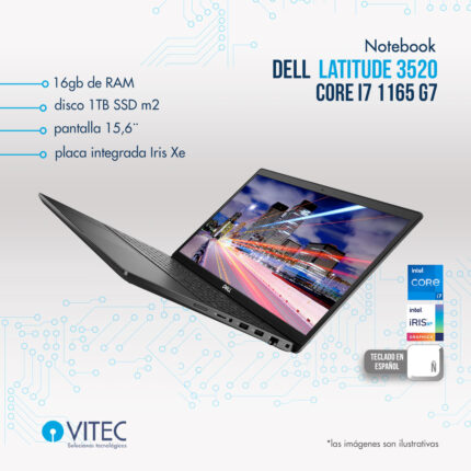 Notebook Dell LATITUDE 3520 - Core i7 11va