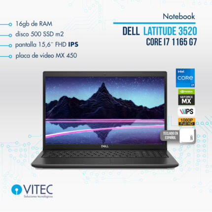 Notebook Dell LATITUDE 3520 - Core i7 11va