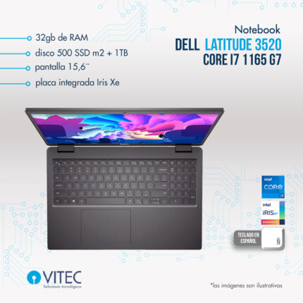 Notebook Dell LATITUDE 3520 - Core i7 11va