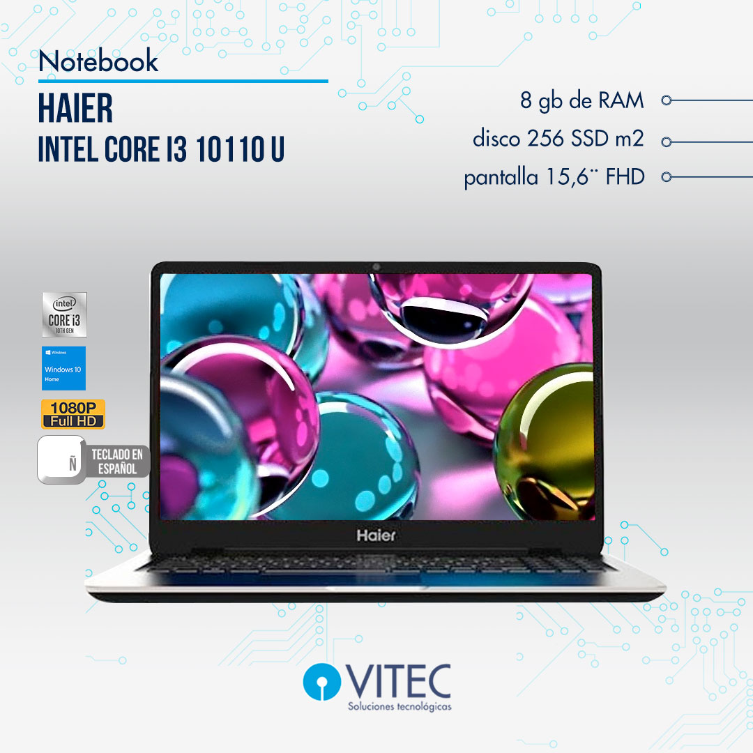 Heier-i3-8-y-256gb-1.jpg Notebook Haier - Core i3 10110 u - Image 1