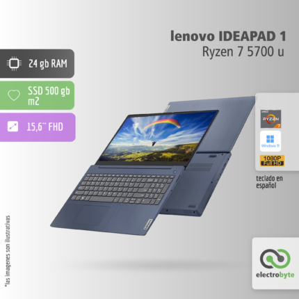 Notebook Lenovo IDEAPAD 1 - Ryzen 7 5700 u