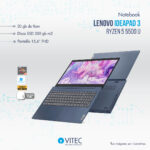 Notebook Lenovo IDEAPAD 3 - Ryzen 5 5500 u