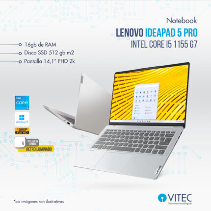 Notebook Lenovo ideapad 5 pro - Core i5 11va
