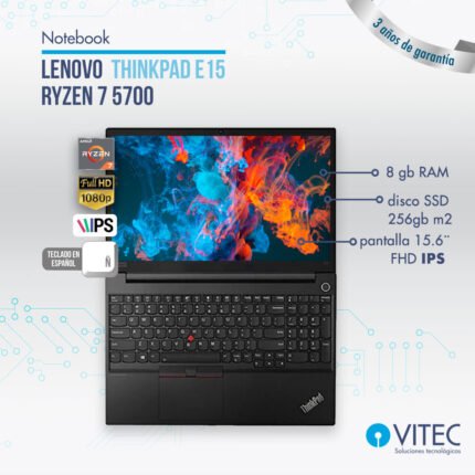 Notebook Lenovo THINKPAD E15 - Ryzen 7 5700