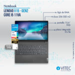 Notebook Lenovo V15 Gen2 - Core i5 11va