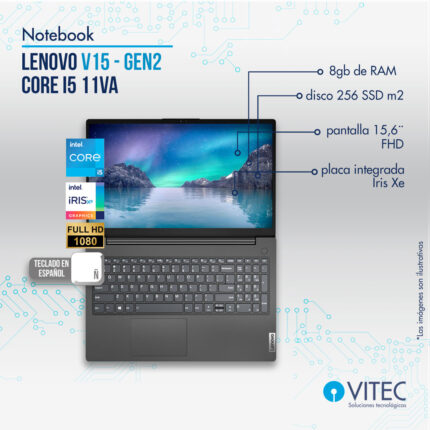Notebook Lenovo V15 Gen2 - Core i5 11va