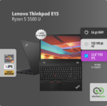 Notebook Lenovo THINKPAD E15 - Ryzen 5 5500 U +FUNDA DE REGALO