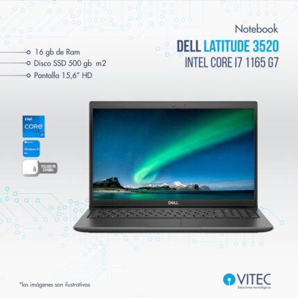 Notebook Dell LATITUDE 3520 - Core i7 11va
