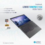 Notebook Lenovo THINKPAD E14 gen4 - Ryzen 7 5825 u