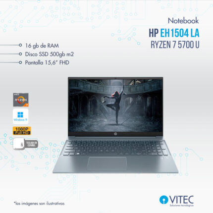 HP Pavilion eh 1504la - Ryzen 7