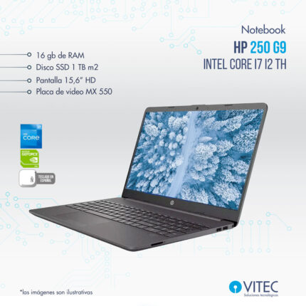 Notebook HP 250 G8 - Intel core i7 12 th