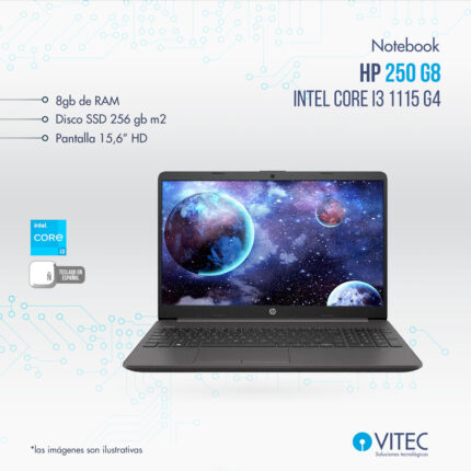 Notebook HP 250 G8 - Intel core i3 11va