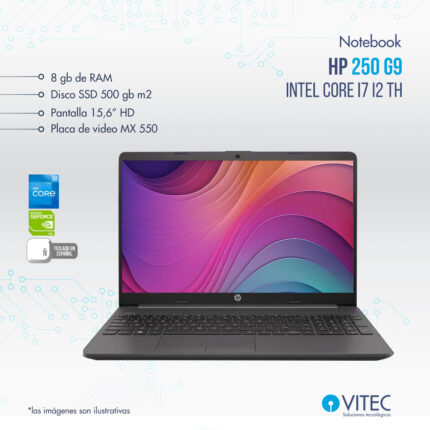 Notebook HP 250 G8 - Intel core i7 12 th
