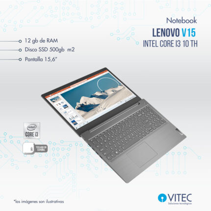Notebook Lenovo v15 - Core i3 10 TH