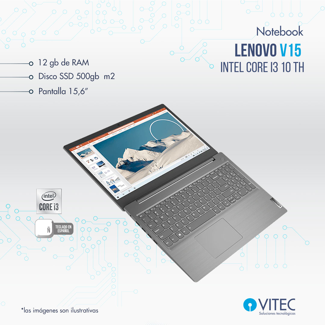 v15-i3-12-y-500.jpg Notebook Lenovo v15 - Core i3 10 TH - Image 1