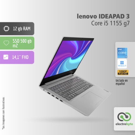 Notebook Lenovo Ideapad 3 - core i5 1155 g7