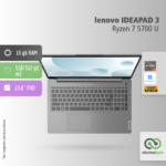 Notebook Lenovo Ideapad 3-	15ALC6 - RYZEN 7 5700U