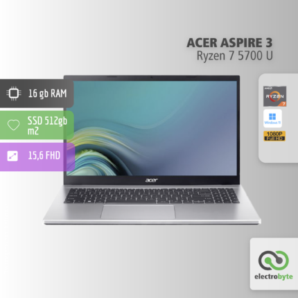 Notebook Acer Aspire 3 -A315-44P-R7H6- Ryzen 7