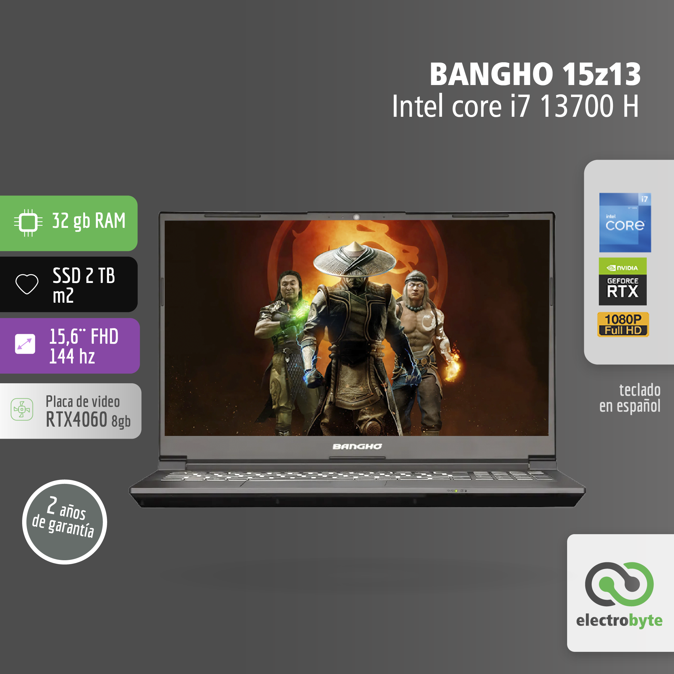 Bangho 15z13 i7 Notebook Bangho GAME MASTER GM-15Z13-core i7 13700H - Image 1