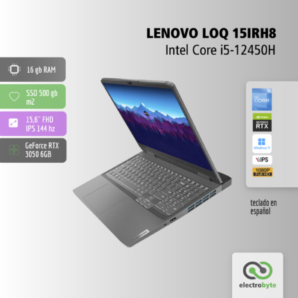 Notebook LENOVO LOQ 15IRH8-Intel® Core™ i5-12450H