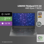 Notebook ThinkPad E15 Gen 4 - AMD Ryzen 7 5825U