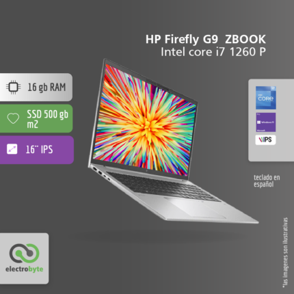 Notebook HP Firefly G9	ZBook -Intel Core I7 1260 p
