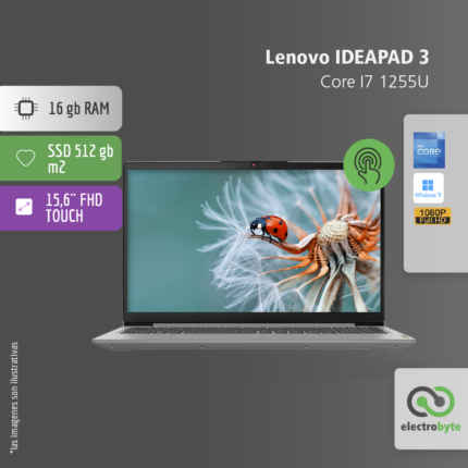 Notebook Lenovo IdeaPad 3 15IAU7-Core I7 1255U