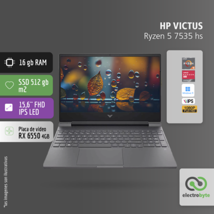 Notebook HP Victus Gaming 15-fb2063dx- Ryzen 5 7535 hs